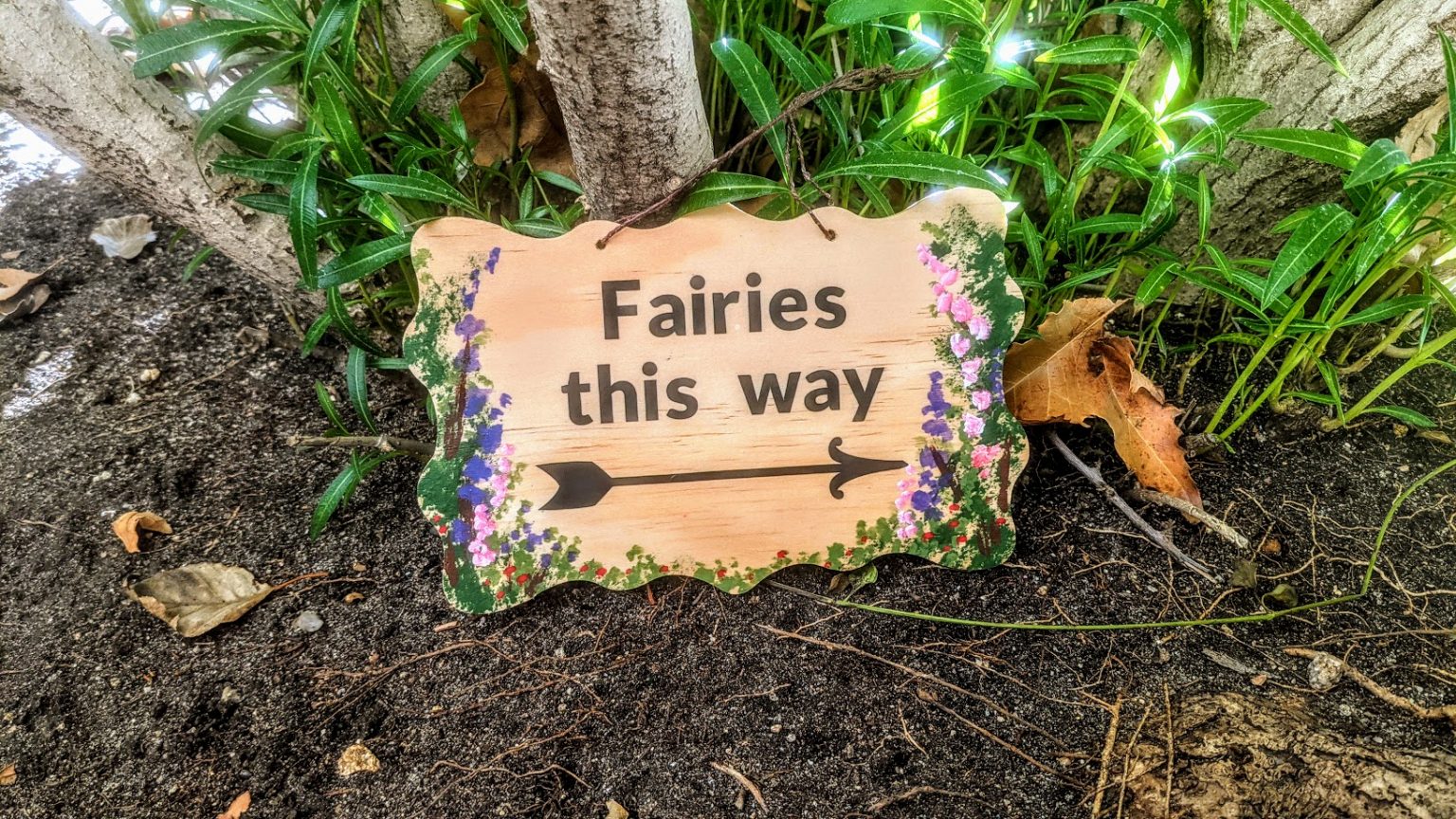 Handpainted Fairy Garden Sign - Sprouted Dreams